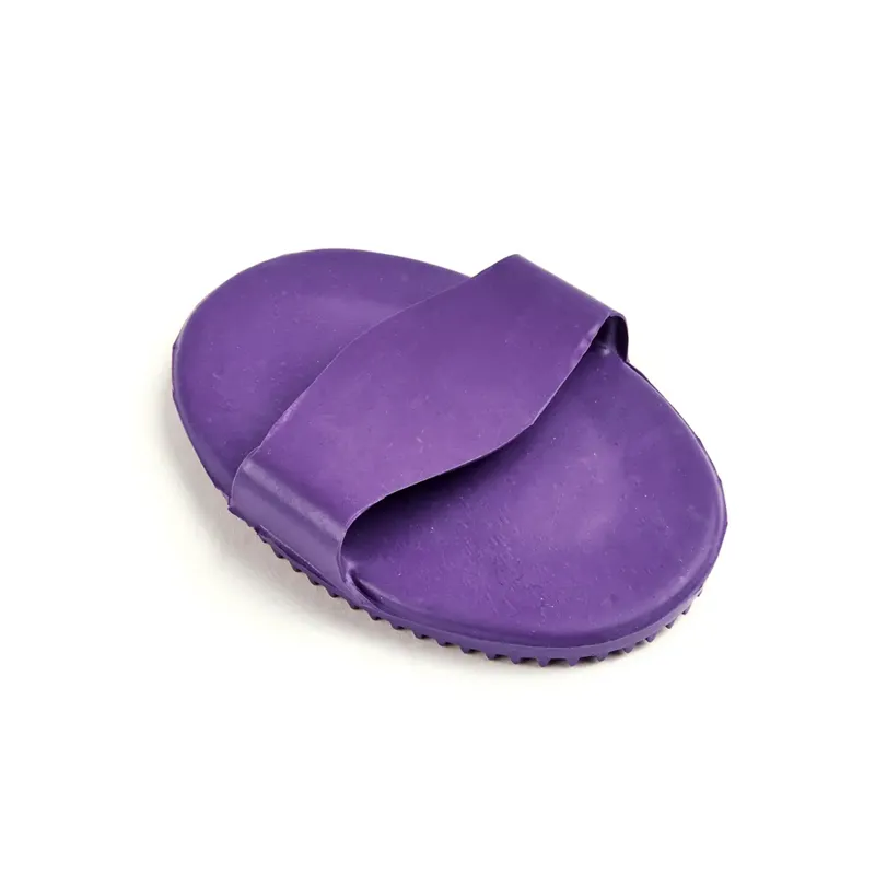 Shires Rubber Curry Comb - Purple